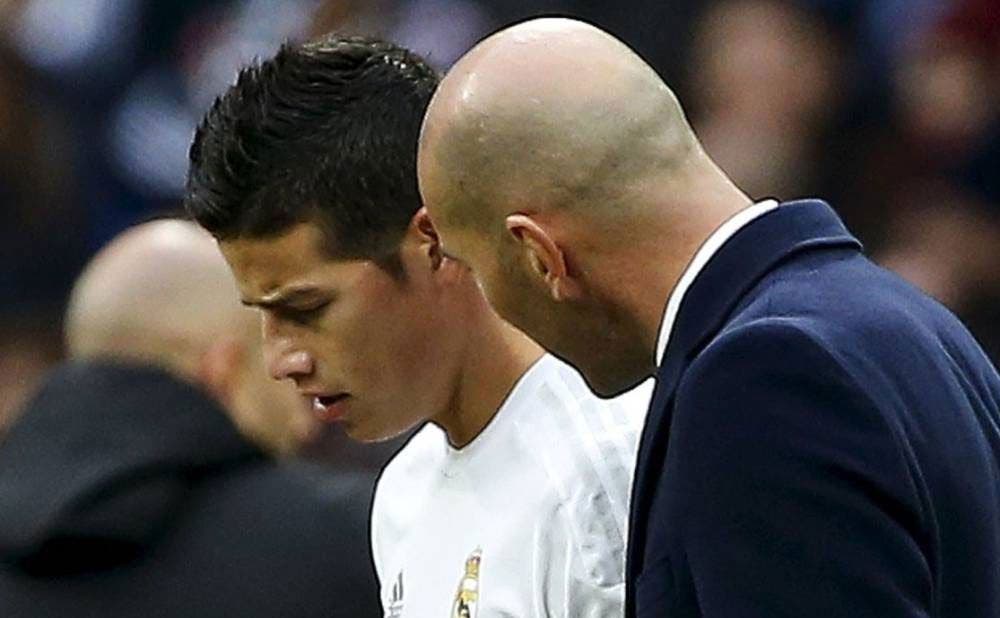 James Rodríguez y Zidane | EFE James Rodríguez y Zidane | EFE