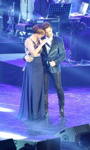 david bisbal y chenoa en el concierto de OT