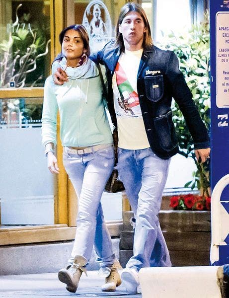 Sergio Ramos y Lara Álvarez 