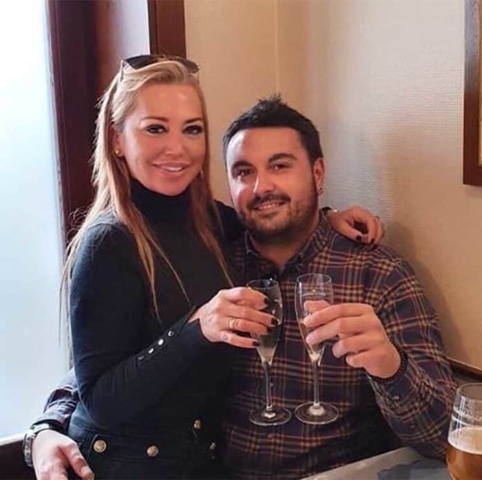 belén esteban y miguel marcos brindis