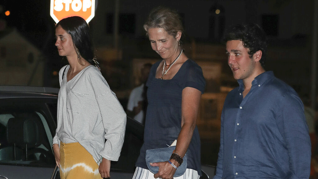 La infanta Elena con sus hijos, Froilán y Victoria Federica